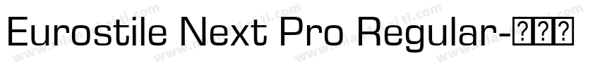 Eurostile Next Pro Regular字体转换